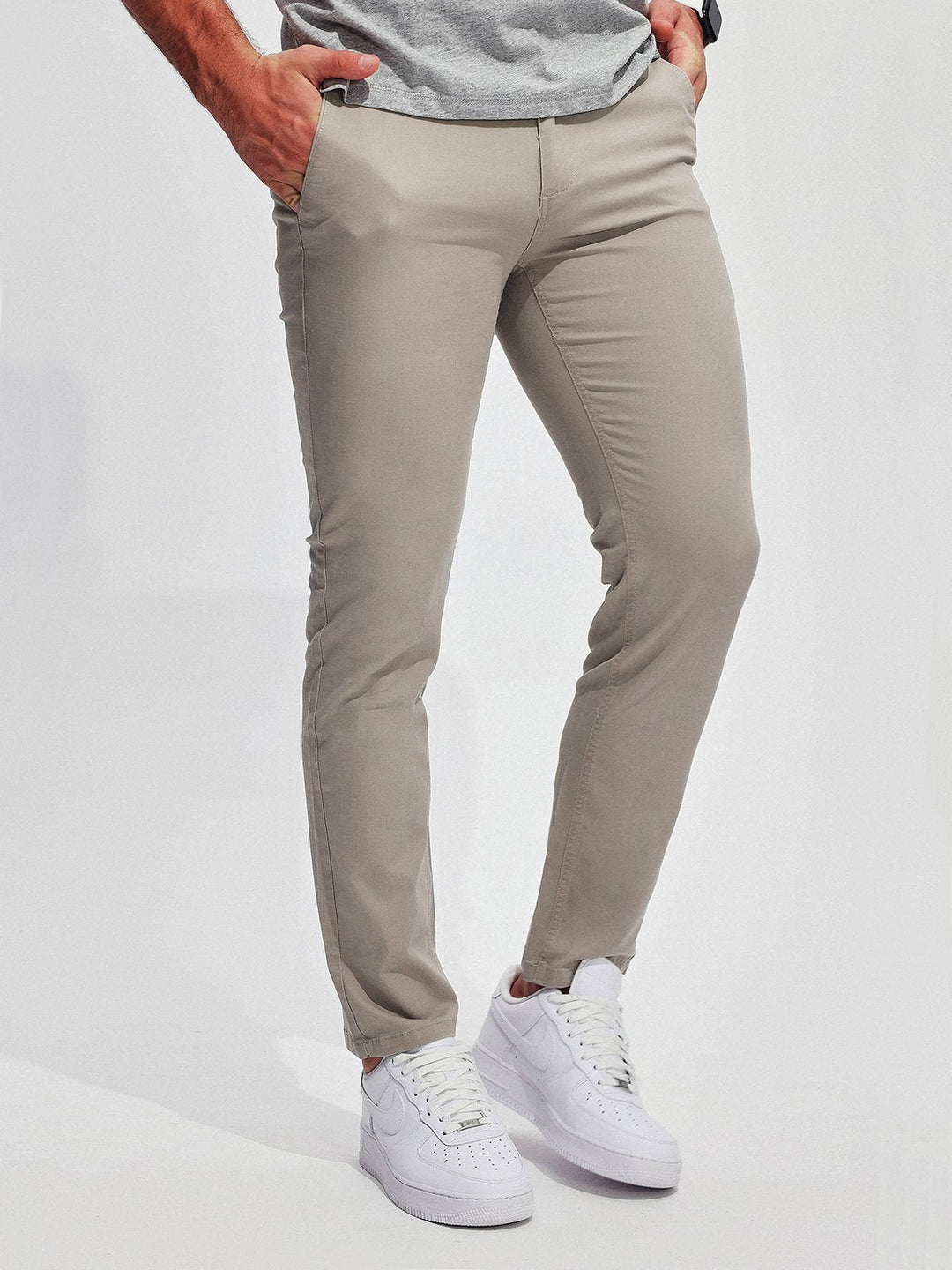 Anspruchsvolle Stretch-Hose für Männer mit Baumwollmischung und elegantem Stil | Wout