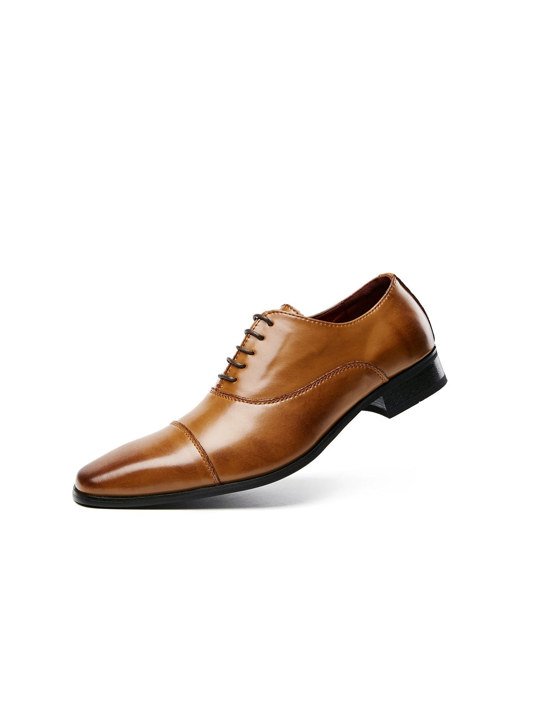 Herrenschnürschuhe | Echtes Leder | Polierte Oberfläche & Klassisches Design | Formell & Bequem