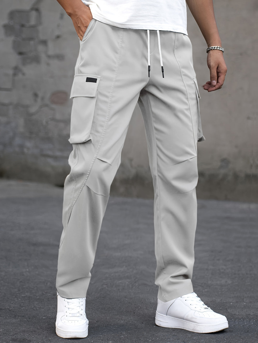 Herren Cargo-Hose | Mehrere Taschen | Trendy & Bequem | Non-Stretch