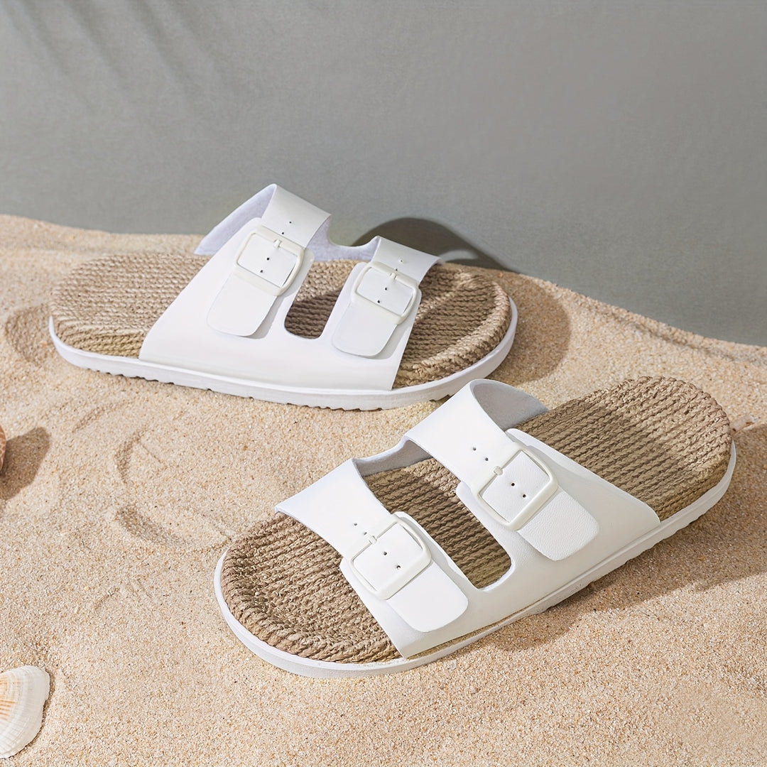 Herrensandalen | Offene Zehe & Schnalle | Atmungsaktiv & Rutschfest | EVA-Sohle für Strand & Wasser