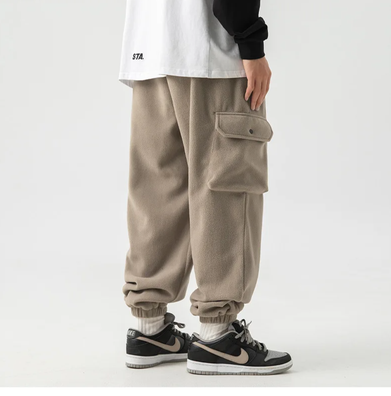 Warme Polar-Fleece-Hose für Männer mit elastischem Bund und Multizak-Design | Jake