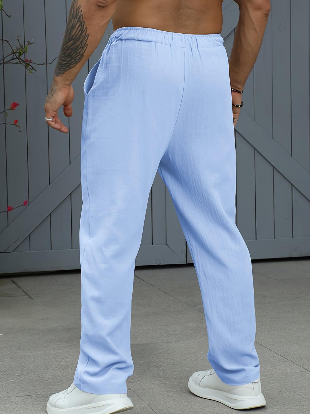 Herren-Sweatpants | Leichtes Leinen-Baumwollgewebe | Atmungsaktiv & Bequem