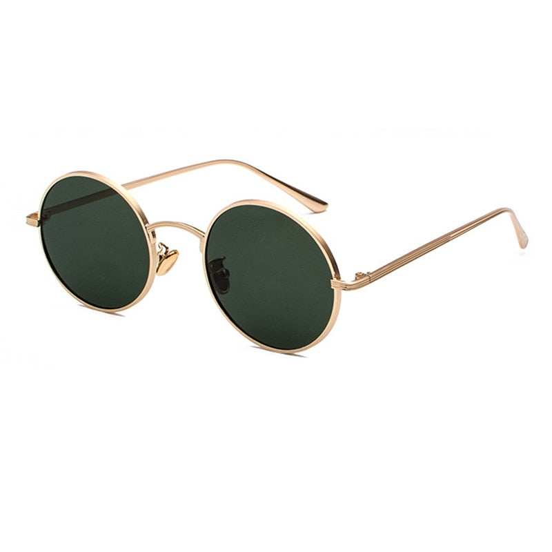 Sonnenbrille Herren | Runder Metallrahmen | Vintage Retro Look | Klassisches Design