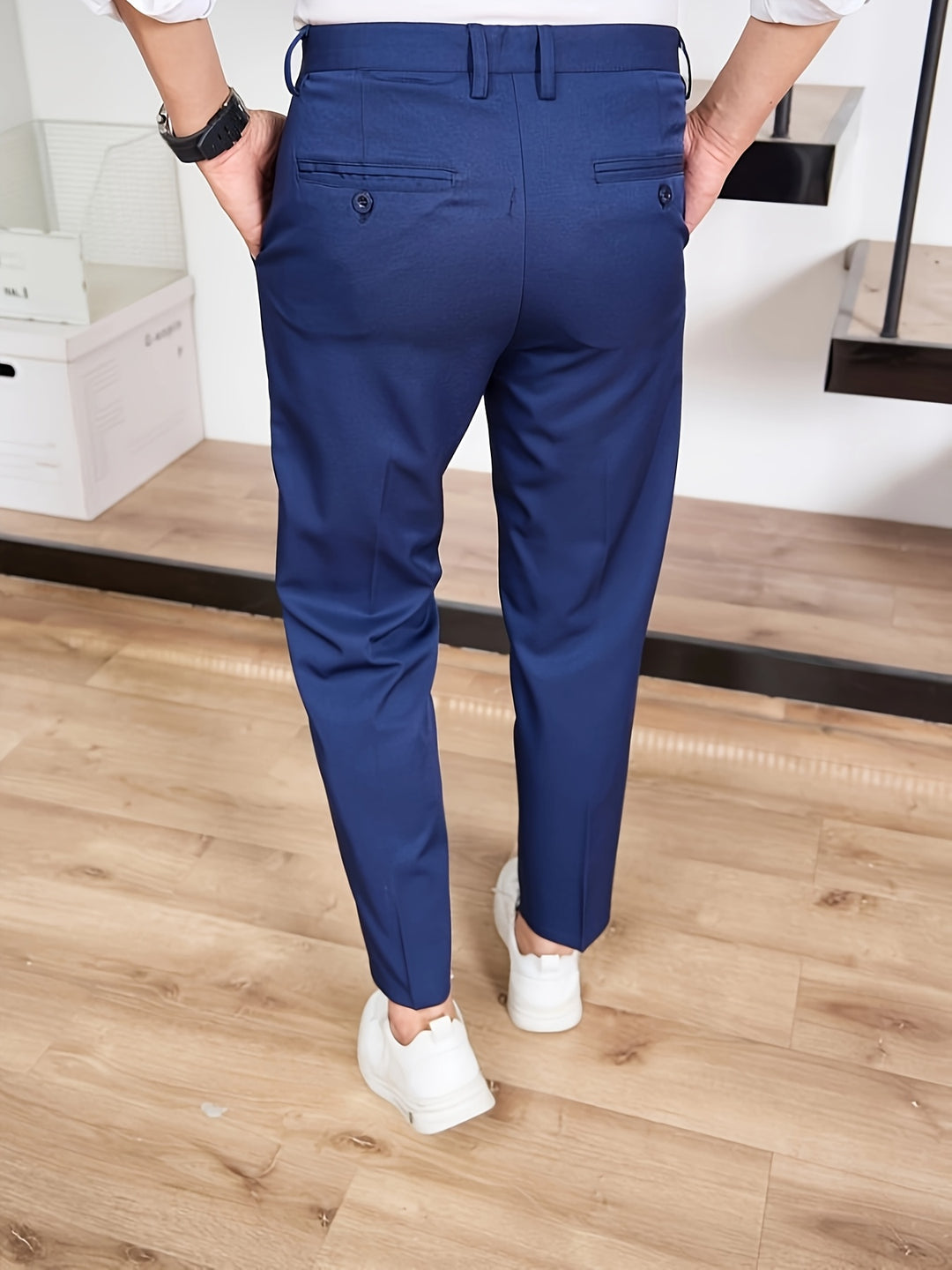 Herrenhose | Slim Fit | Bequemer Bund | Webstoff