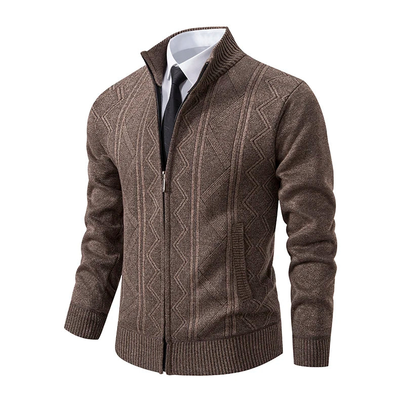 Luxuriöse Strickjacke | Warm & Stylisch | Business & Casual Eleganz | Polyester