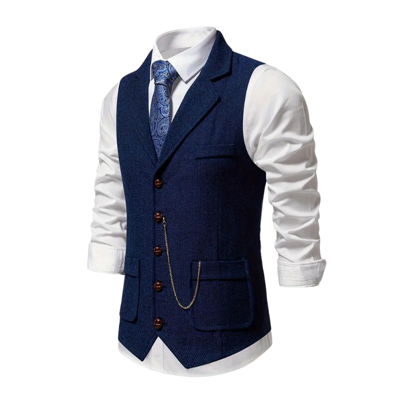 Elegante Vintage-Herrenstrickjacke mit klassischem Charme und zeitloser Raffinesse | Morris