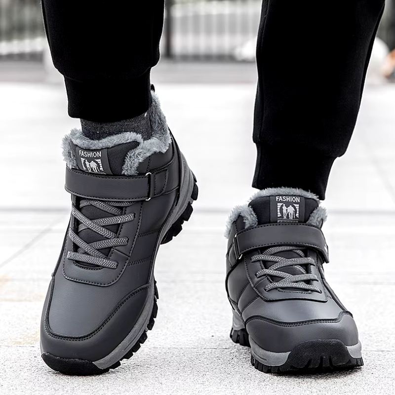 Wasserdichte Winterstiefel für Männer mit Fleecefutter und Klettverschluss | Finn