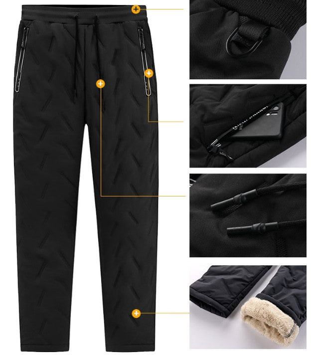 Winter-Jogginghose aus dicker Lammwolle für Männer für Wärme und Komfort | Wesley