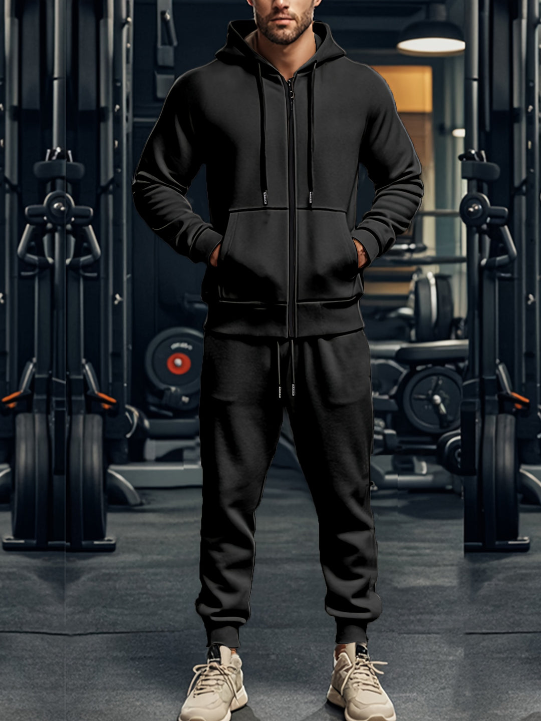 Herren Sport Set | Kapuzenpulli & Sweatpants | Bequem & Lässig | Für Sport & Freizeit