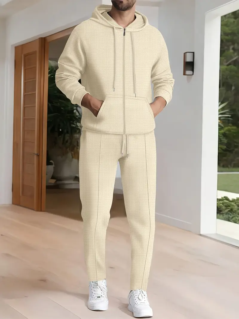 Herrenset | Stilvoll & Bequem | Kapuzenpullover & Hose | Moderne Eleganz
