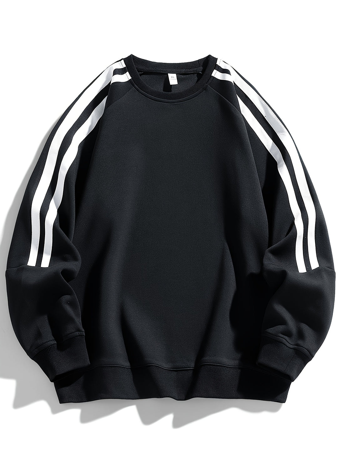 Herren Pullover | Stylisch & Atmungsaktiv | Gestreiftes Seitendesign | Klassischer Rundhalsausschnitt