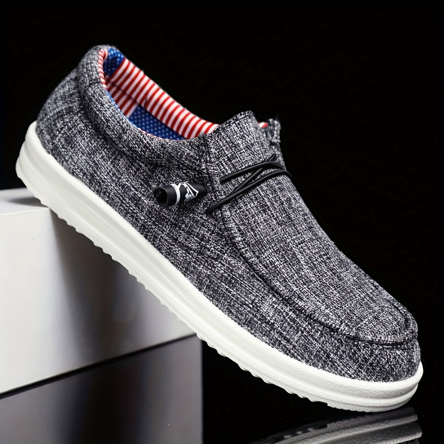 Herren Slipper | Leichtes Segeltuch | Bequem & Lässig | Frühling