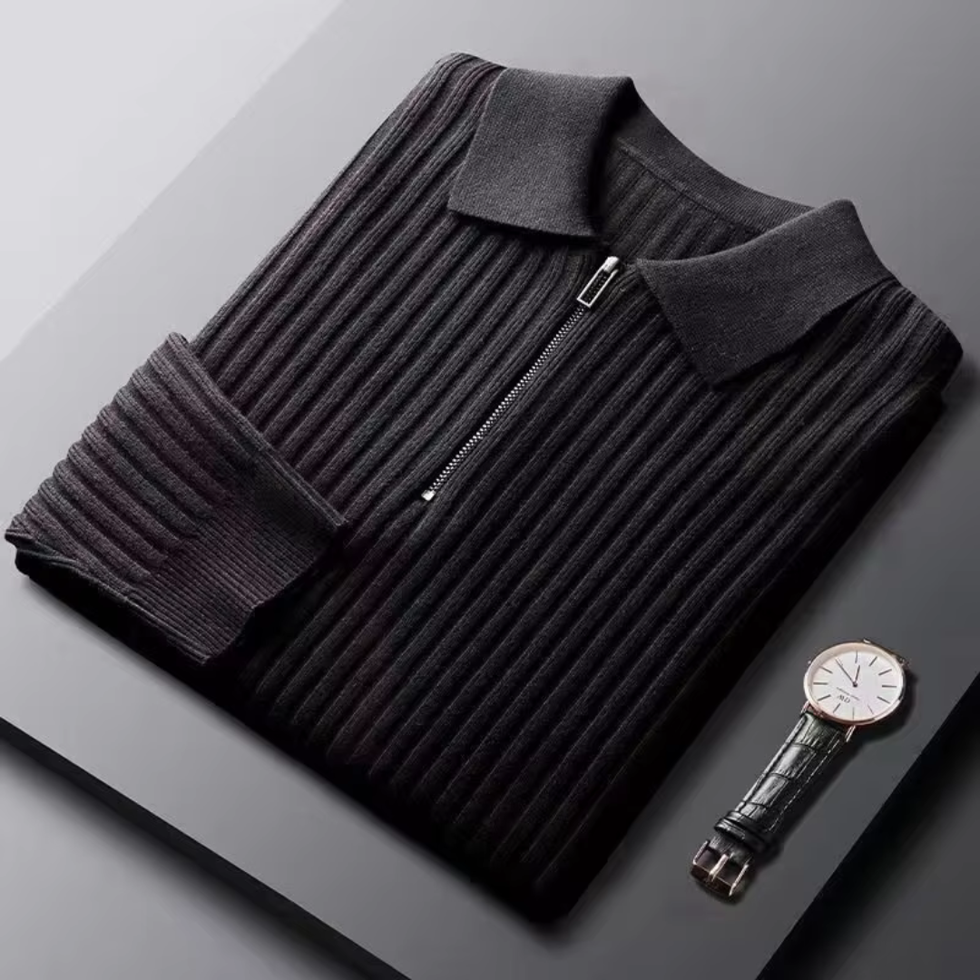 Moderner Herren-Quarter-Zip-Pullover mit raffinierter Wärme und stilvollem Design | Tommy