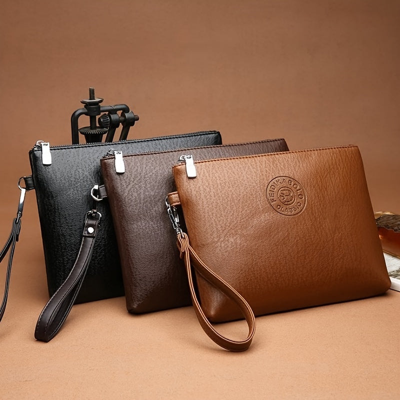 Herrenhandtasche | Lässiger Umschlagstil für Pendler | Leichte & stilvolle Handtasche
