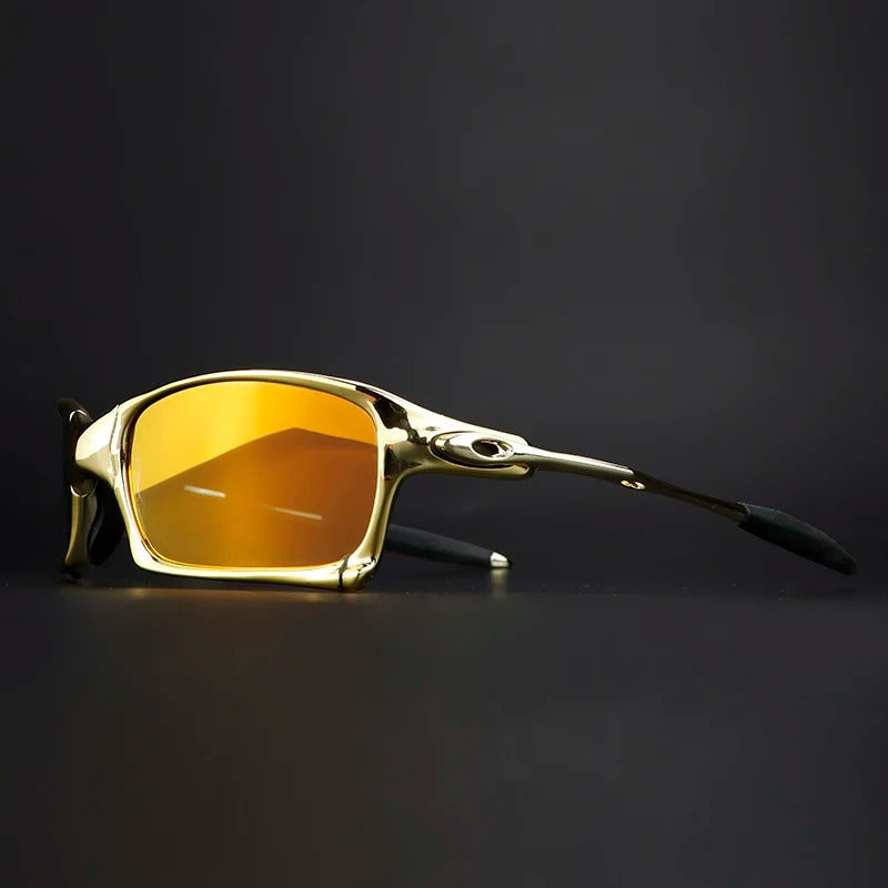 Sportbrille für Männer | Blendfreie Gläser | Ultraleichtes Metall | Allround-Sommer-Accessoire