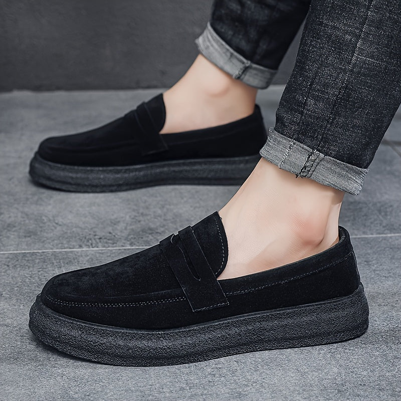 Herren Loafers | Vintage Casual | Bequeme dicke Sohle | Slip-On