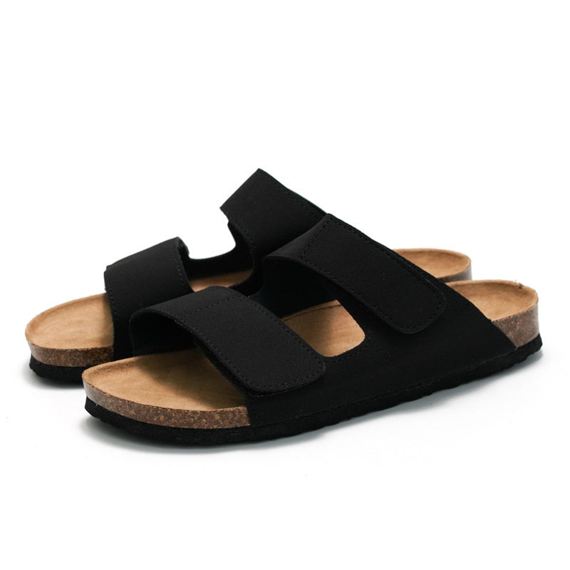 Herrensandalen | Doppelter Riemen & Geschlossener Verschluss | Komfortabel & Atmungsaktiv | Gummisohle