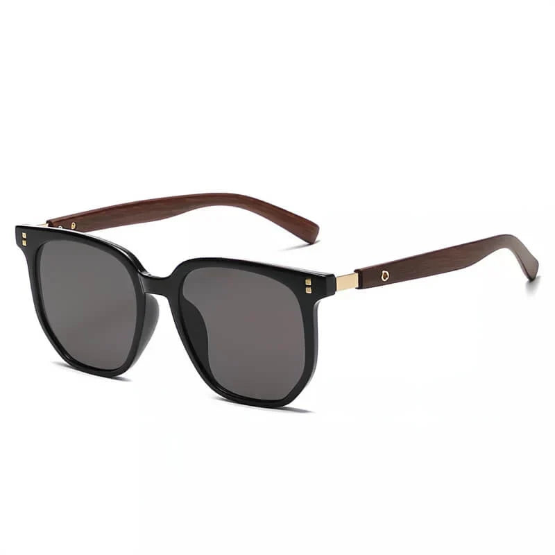 Holzsonnenbrille | UV400-Schutz | Leicht und stilvoll | 52 mm Glasbreite