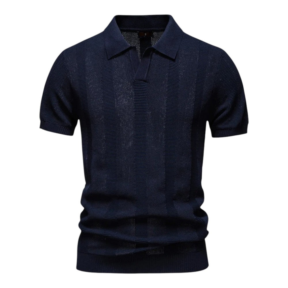 Herren-Poloshirt | Atmungsaktiv & Hochwertig | Klassisch & Lässig | Gestricktes Design
