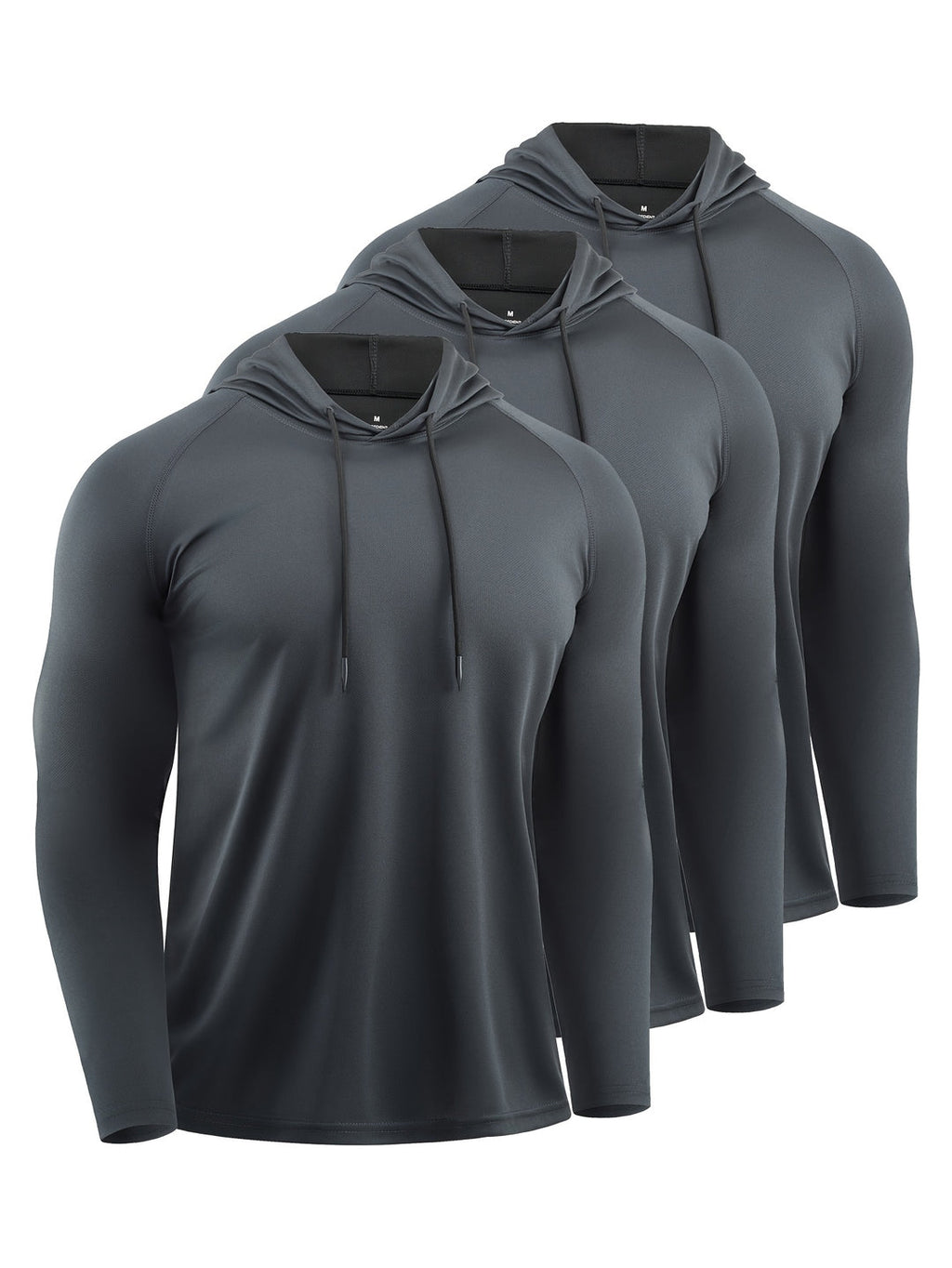 Herren-Kapuzenpullover (3er-Pack) | Schnell trocknend & atmungsaktiv | Sportlicher Stil mit Kapuze | Polyester