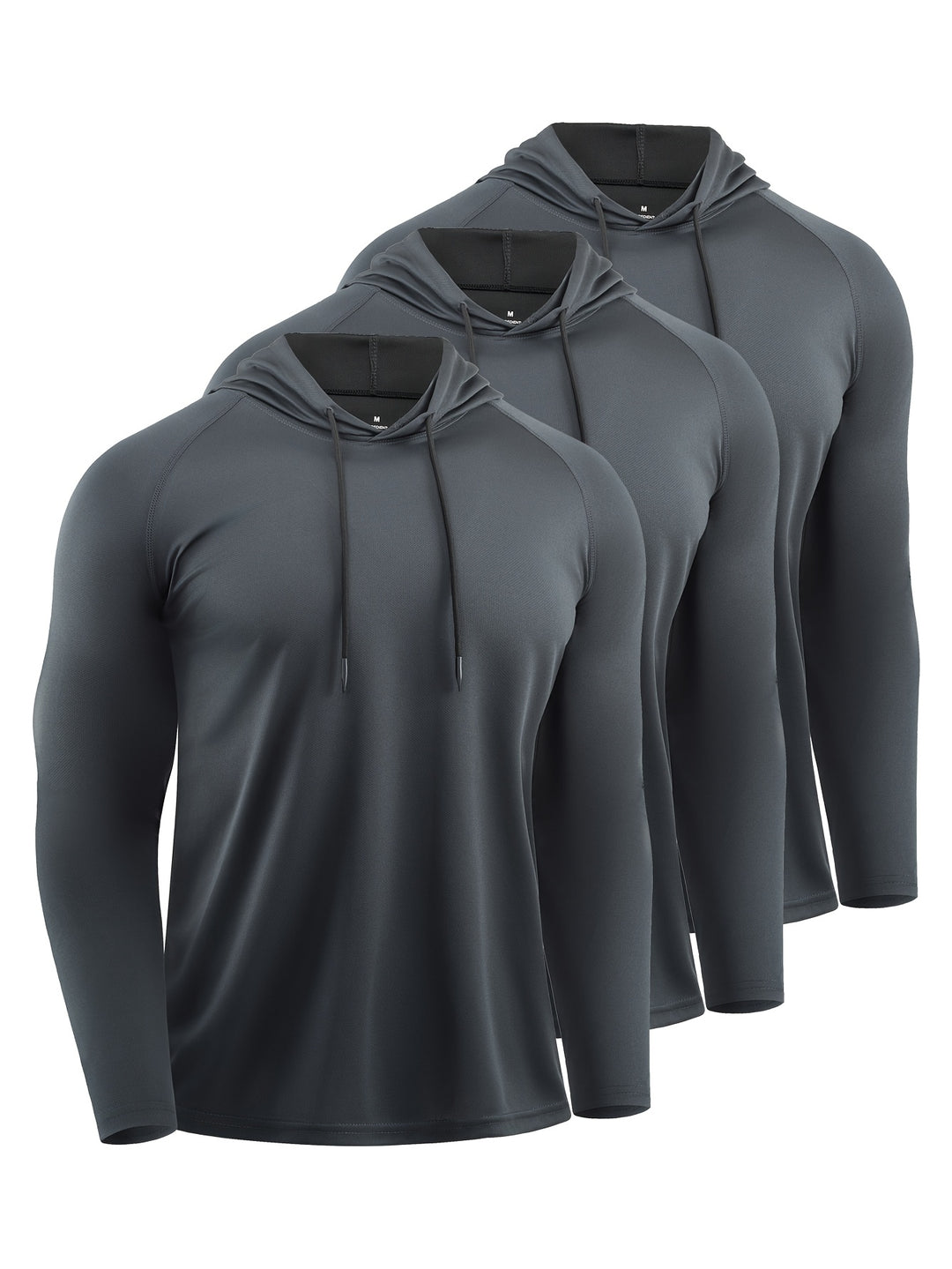 Herren-Kapuzenpullover (3er-Pack) | Schnell trocknend & atmungsaktiv | Sportlicher Stil mit Kapuze | Polyester