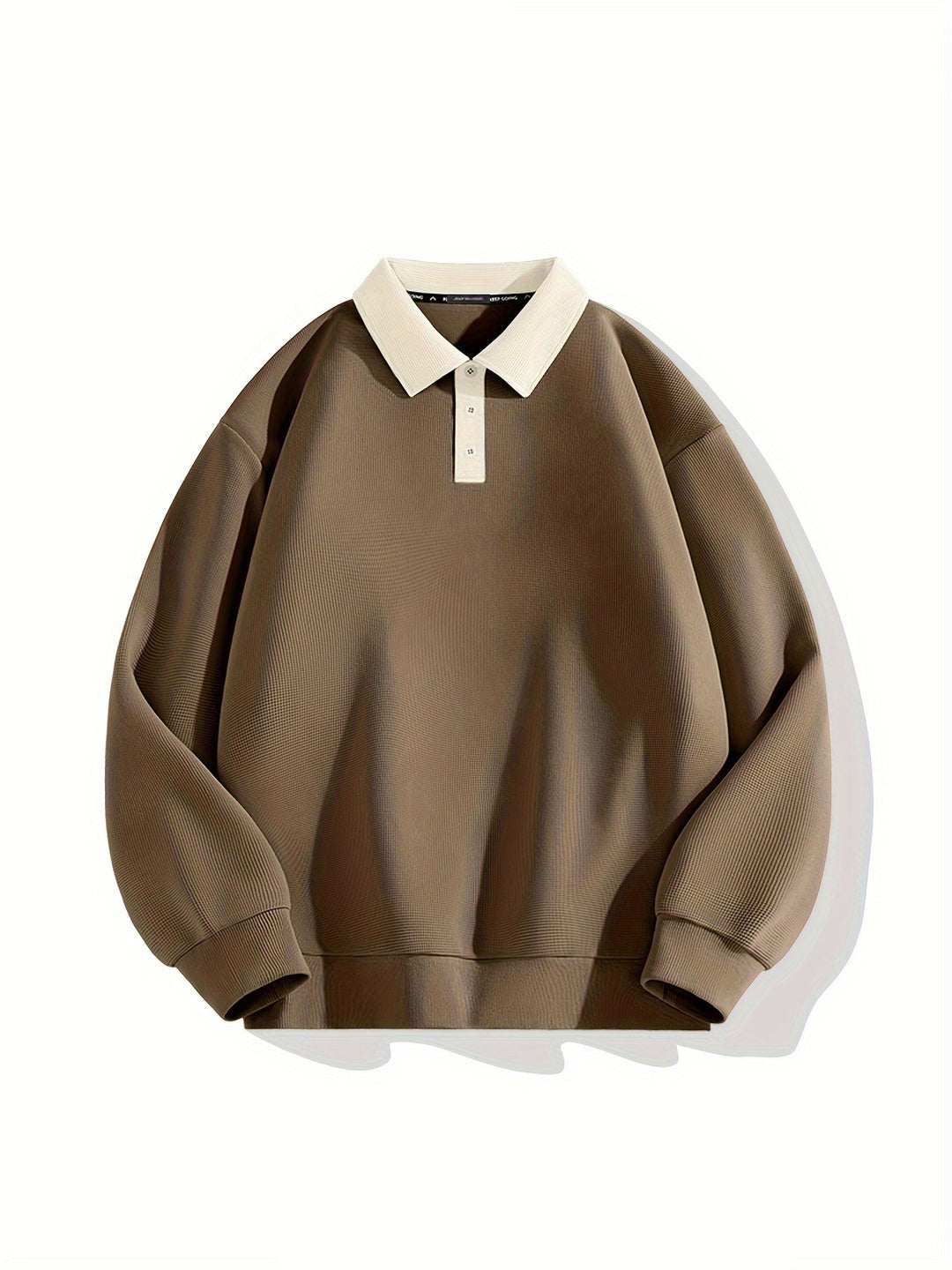 Modischer und bequemer Herren-Polopullover mit Waffelstruktur und Knopfleiste | Viggo