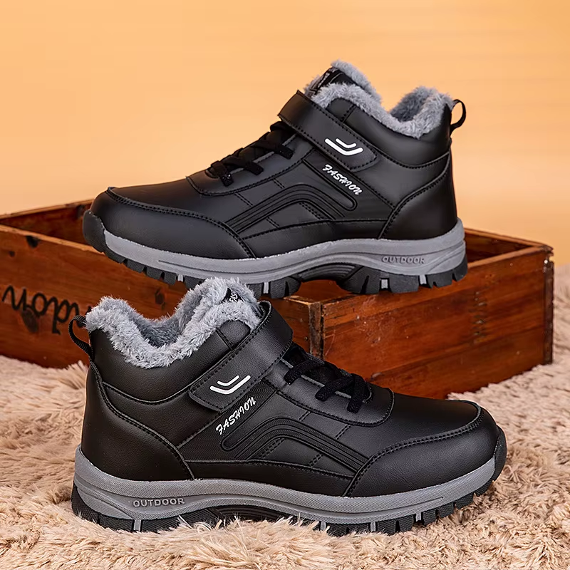 Wasserdichte Winterstiefel für Männer mit Fleecefutter und Klettverschluss | Finn