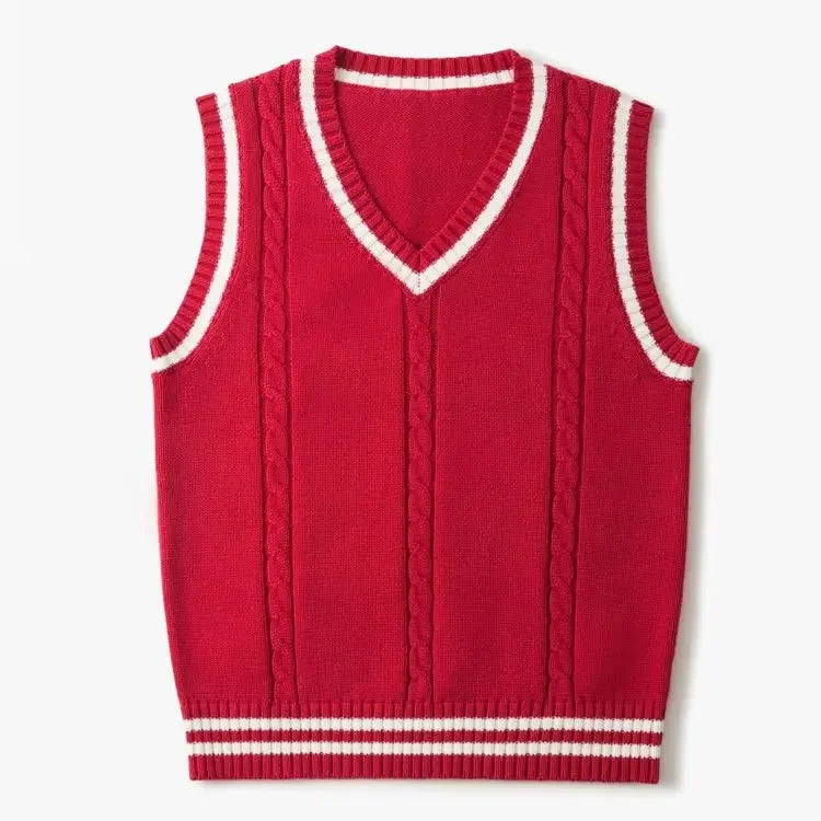 Bequemer und stilvoller ärmelloser Herren-Pullover mit V-Ausschnitt und klassischer Eleganz | Sem