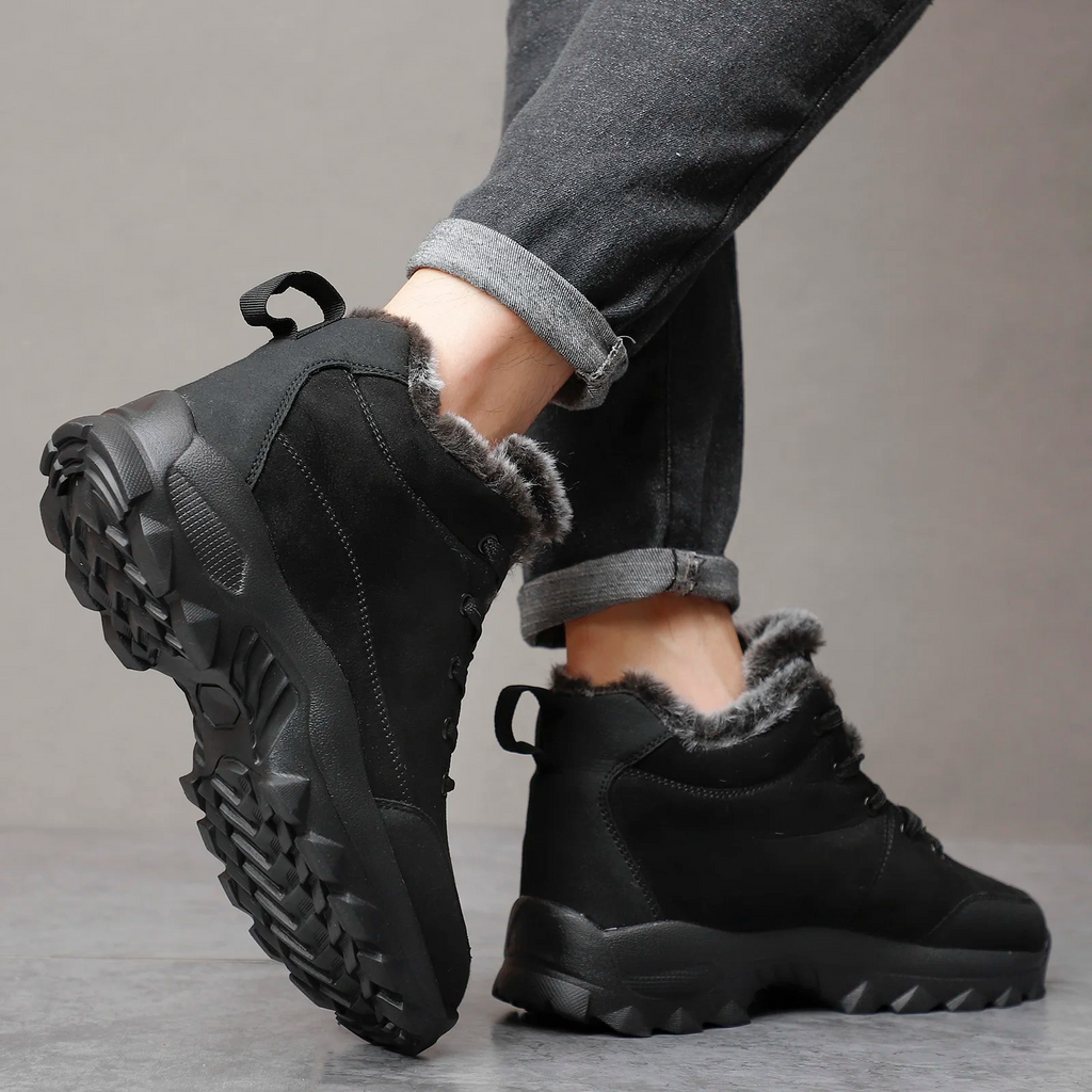 Warme Winterstiefel mit Fleecefutter und rutschfester Sohle für Herren | Jay