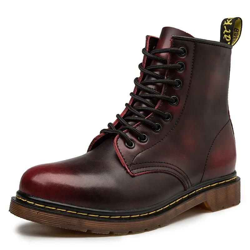 Strapazierfähiger Winterstiefel aus Leder zum Schnüren für Männer mit rutschfester Sohle und klassischer Eleganz | Jari
