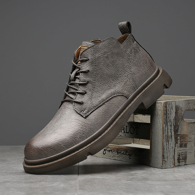 Herrenstiefel | Hochwertiges Leder | Rutschfest & Modisch | Britischer Stil