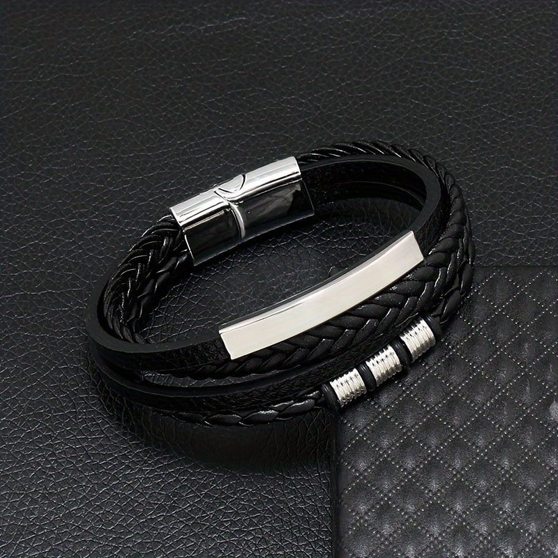 Herrenarmband | Vintage Handwoven | Mehrlagig & Magnetverschluss