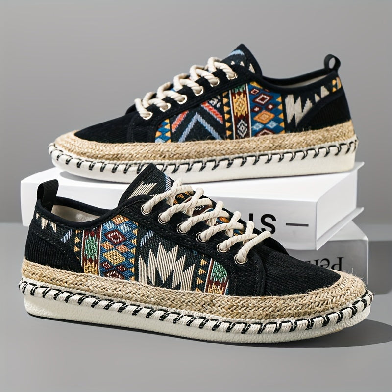 Herren Espadrille Sneakers | Bohemian Style | Atmungsaktiv & Vintage Look