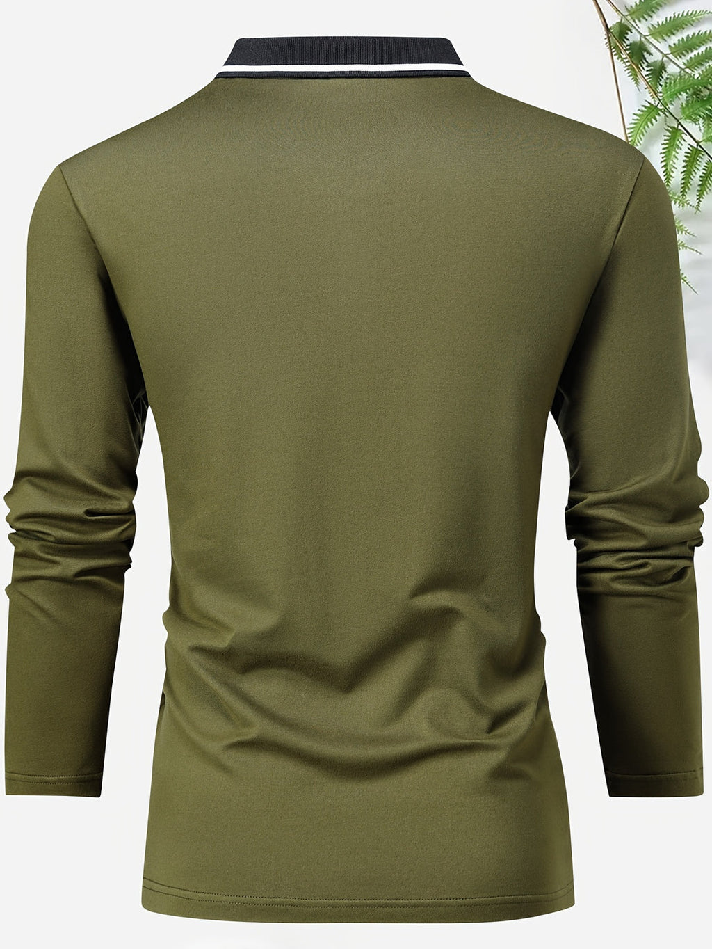 Herren Casual Rugby Shirt | V-Ausschnitt & Lange Ärmel | Frühling & Herbst | Polo
