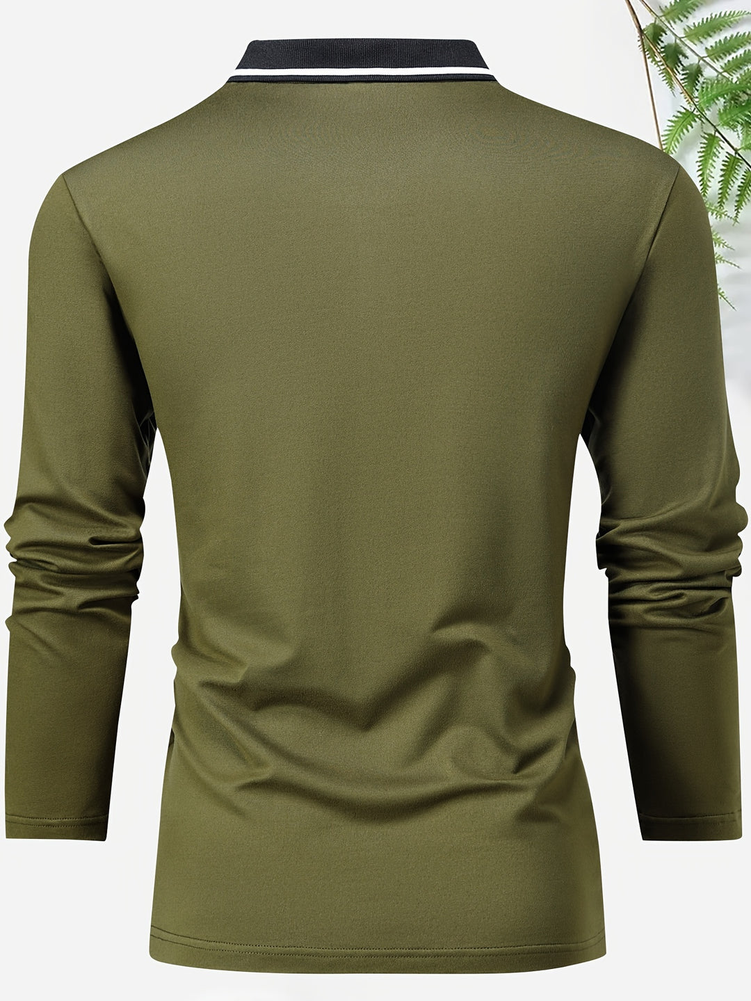 Herren Casual Rugby Shirt | V-Ausschnitt & Lange Ärmel | Frühling & Herbst | Polo