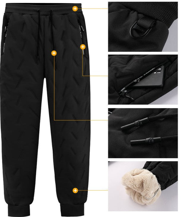 Winter-Jogginghose aus dicker Lammwolle für Männer für Wärme und Komfort | Wesley