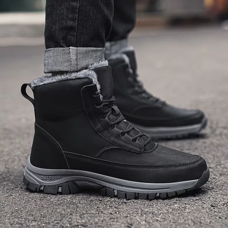 Wasserdichte Winterstiefel für Männer mit Fleecefutter und rutschfester Sohle für ultimative Wärme und Komfort | Olaf