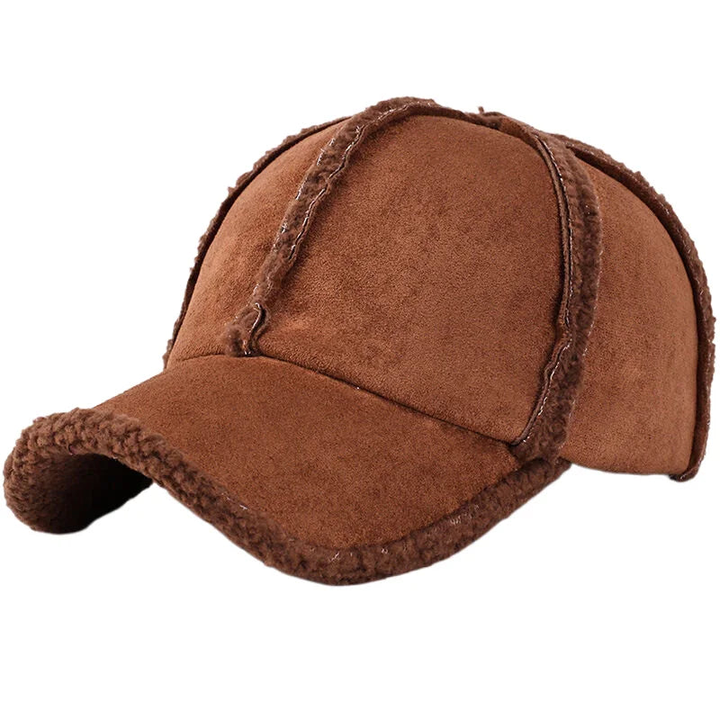Herrenmütze | Vintage-Look | Winddicht & Modisch | Wildleder-Look | Baseballkappe