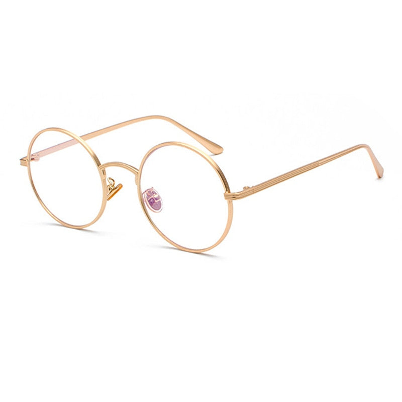 Sonnenbrille Herren | Runder Metallrahmen | Vintage Retro Look | Klassisches Design
