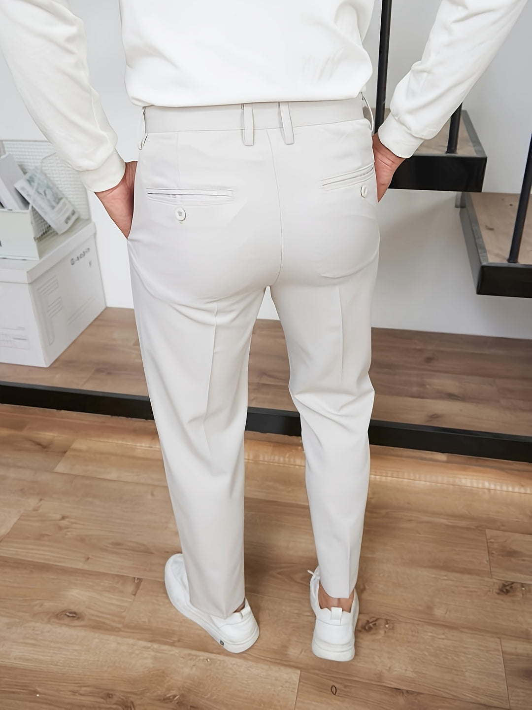 Herrenhose | Slim Fit | Bequemer Bund | Webstoff