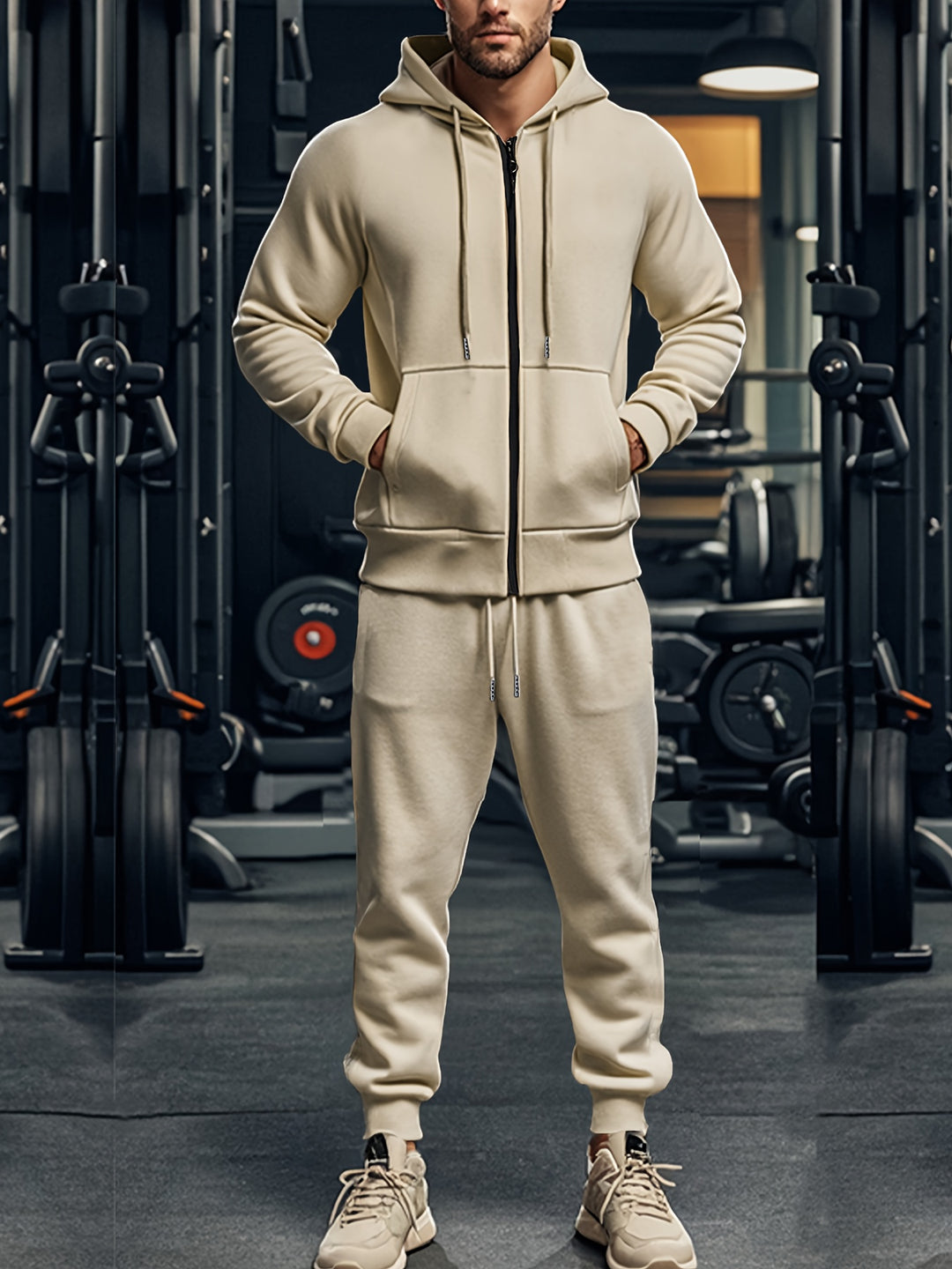 Herren Sport Set | Kapuzenpulli & Sweatpants | Bequem & Lässig | Für Sport & Freizeit