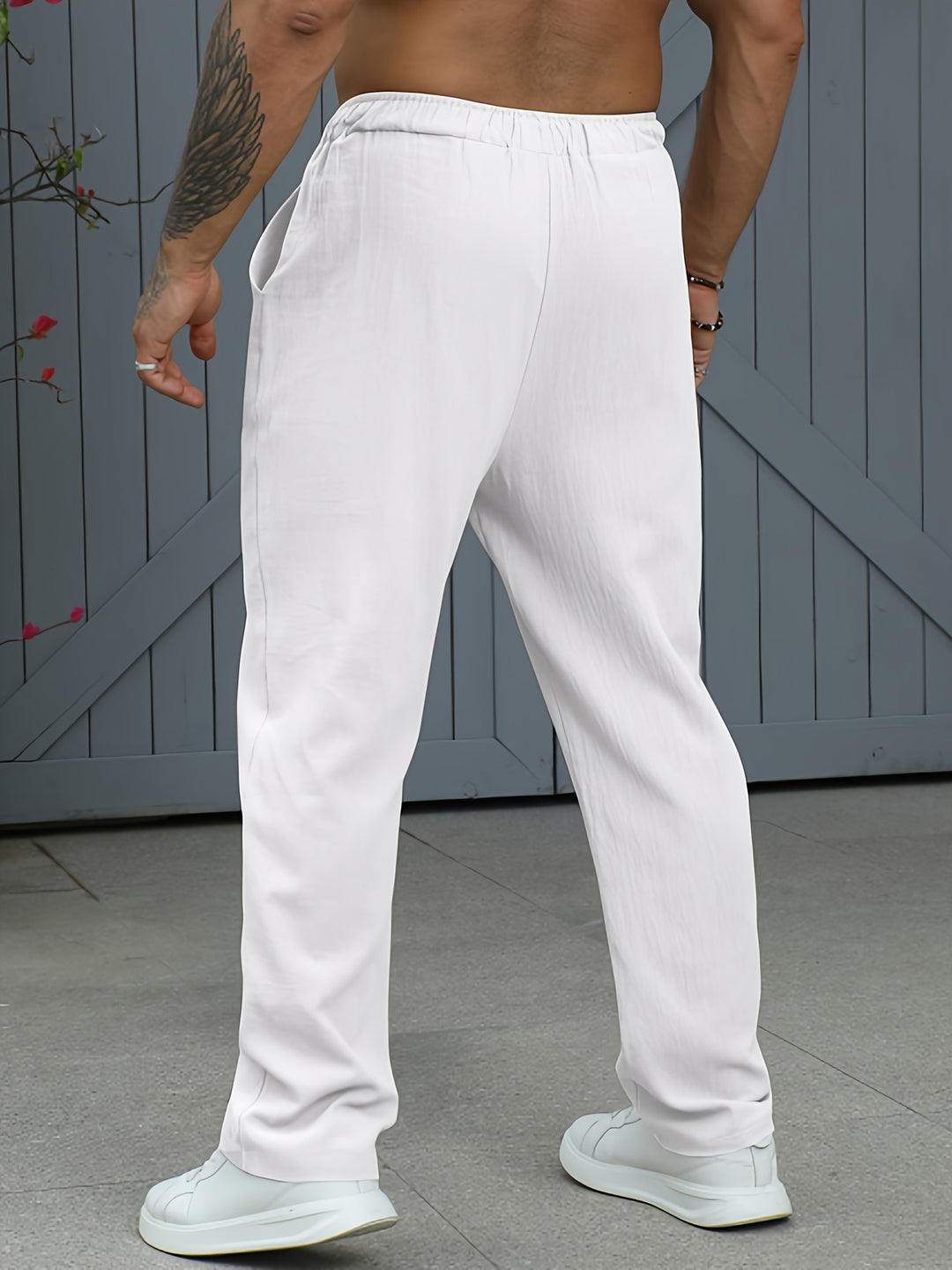 Herren-Sweatpants | Leichtes Leinen-Baumwollgewebe | Atmungsaktiv & Bequem