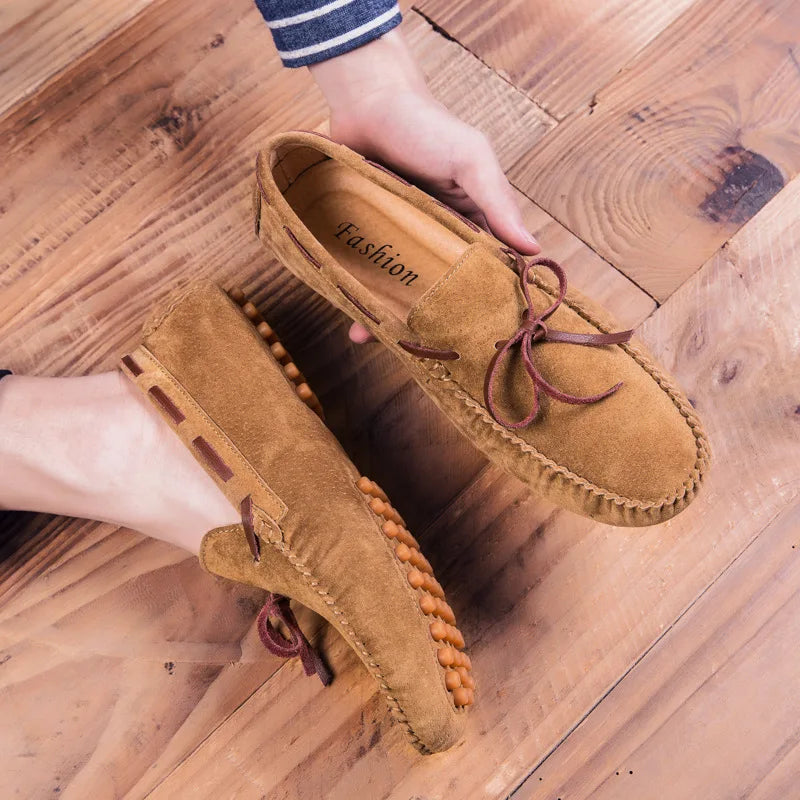 Herren Loafers | Echtes Leder | Weiche Sohle & Komfort | Lässiger Reitschuh