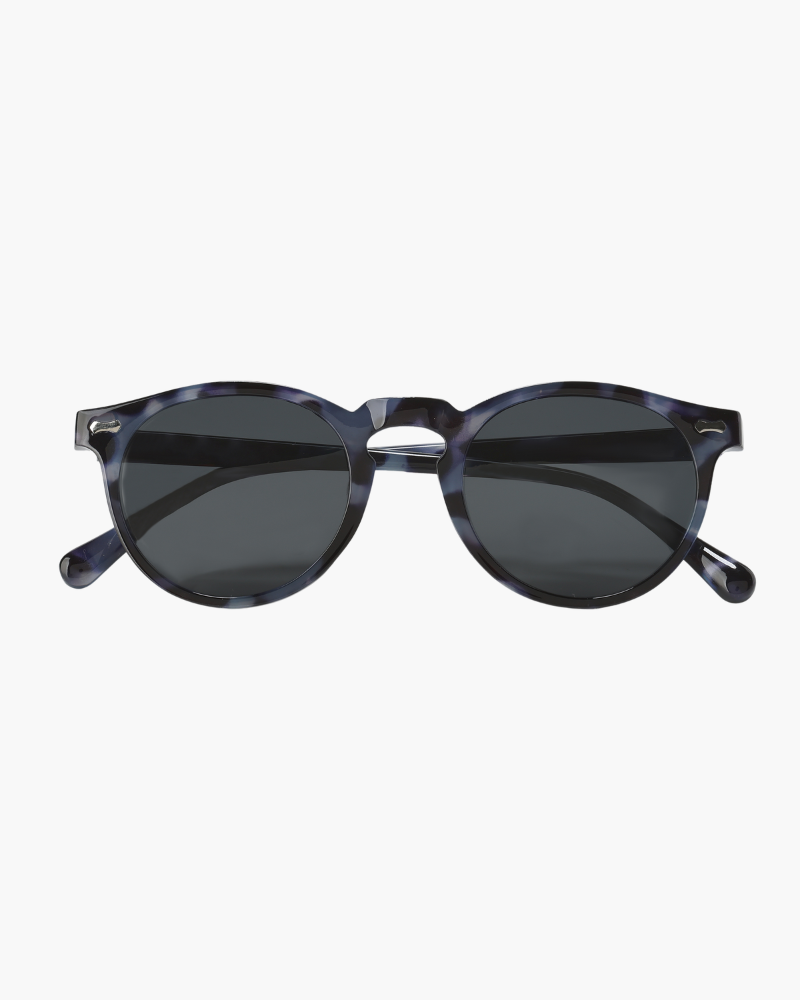 Herrensonnenbrille | Rundes Retro-Modell | Polarisiert & UV400 | Verspiegelte Gläser