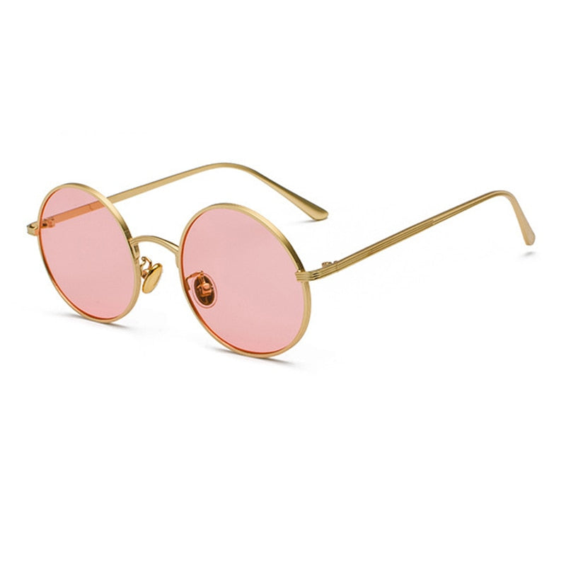 Sonnenbrille Herren | Runder Metallrahmen | Vintage Retro Look | Klassisches Design