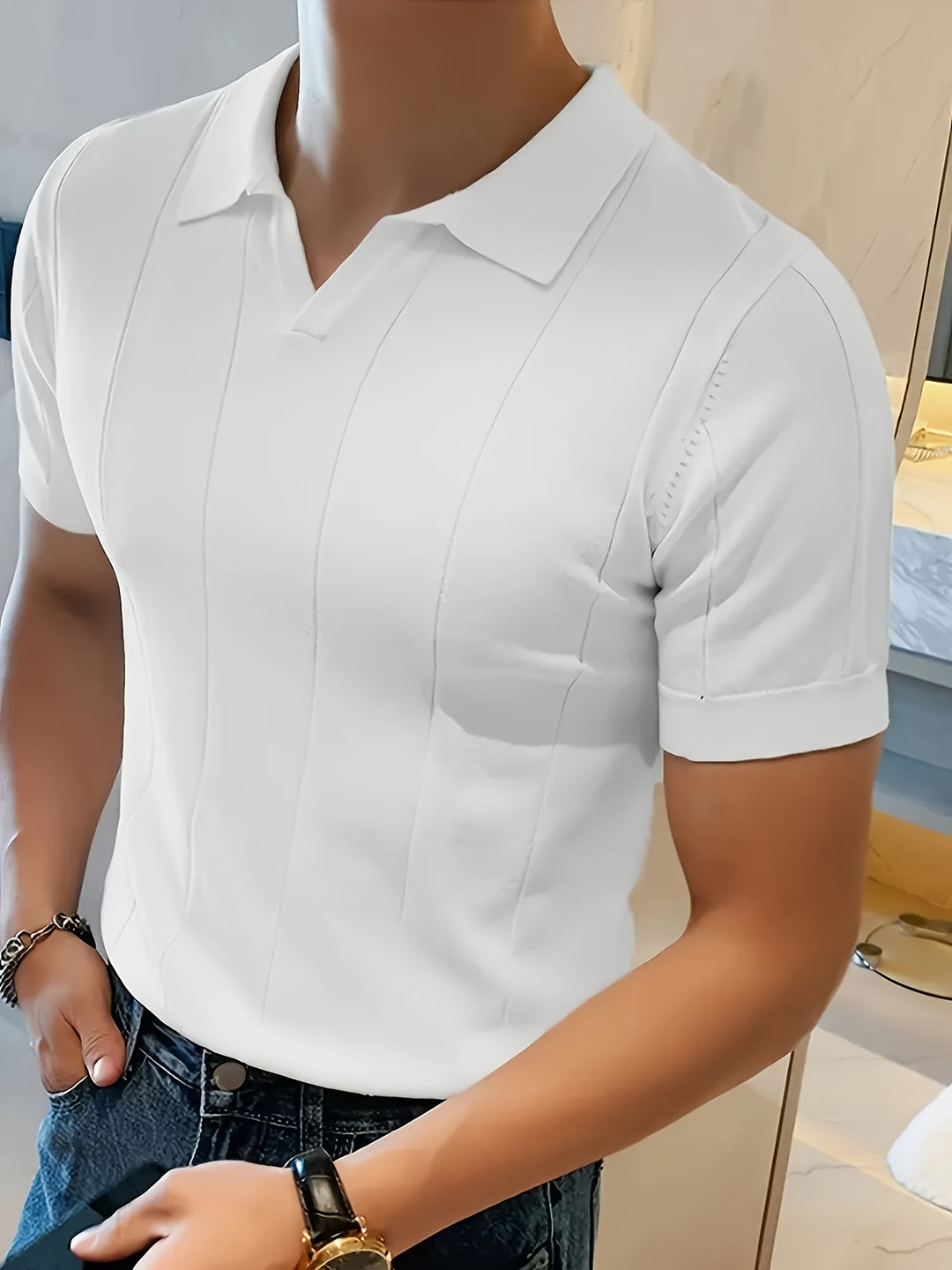 Leichtes und vielseitiges Herren-Kurzarm-Poloshirt für Freizeit- und Sportbekleidung | Dani