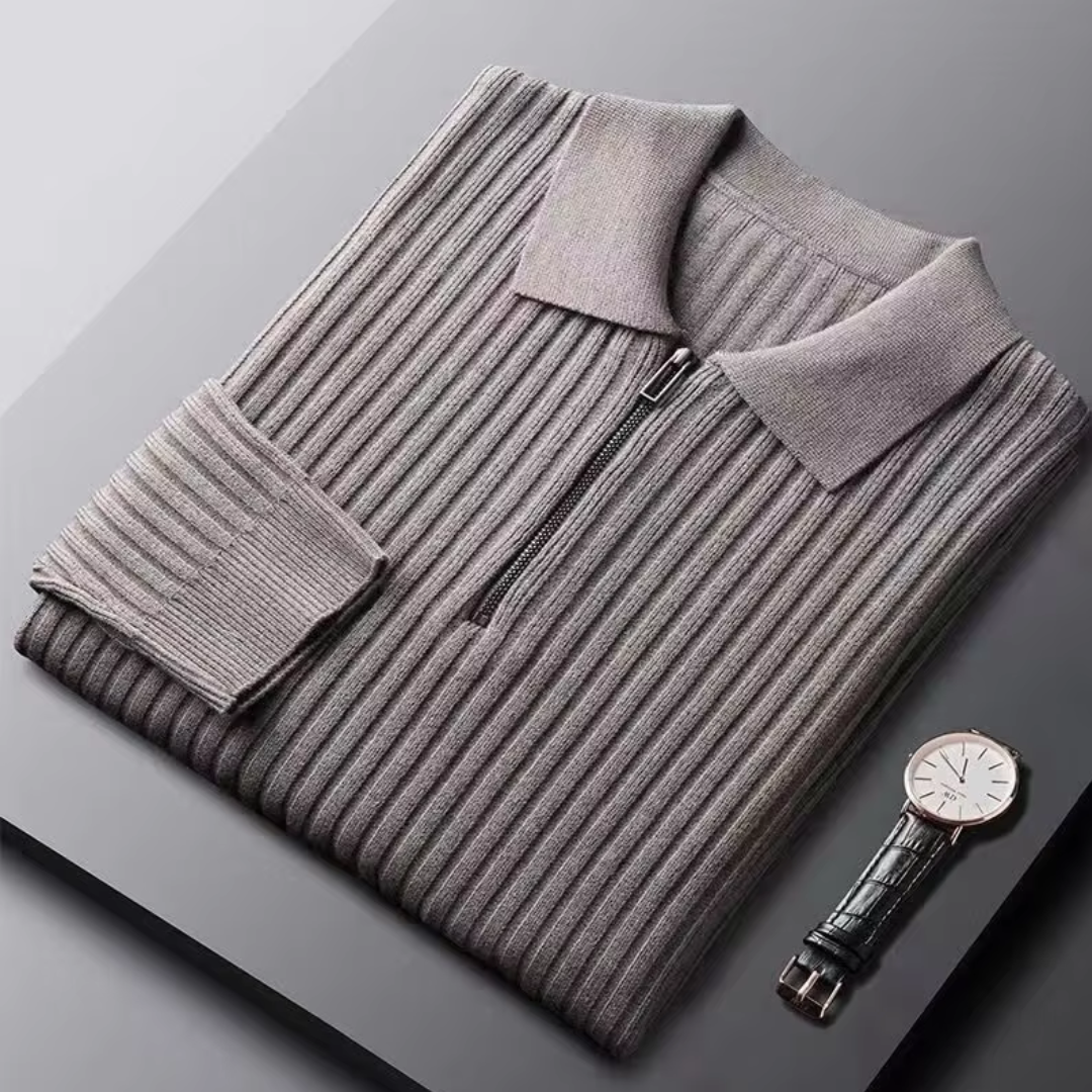 Moderner Herren-Quarter-Zip-Pullover mit raffinierter Wärme und stilvollem Design | Tommy