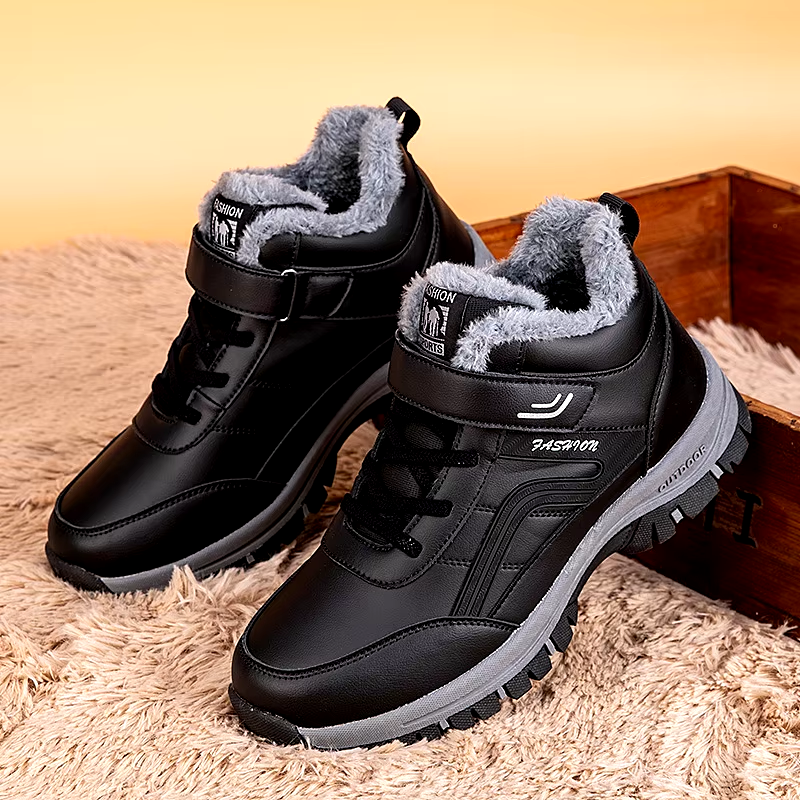 Wasserdichte Winterstiefel für Männer mit Fleecefutter und Klettverschluss | Finn