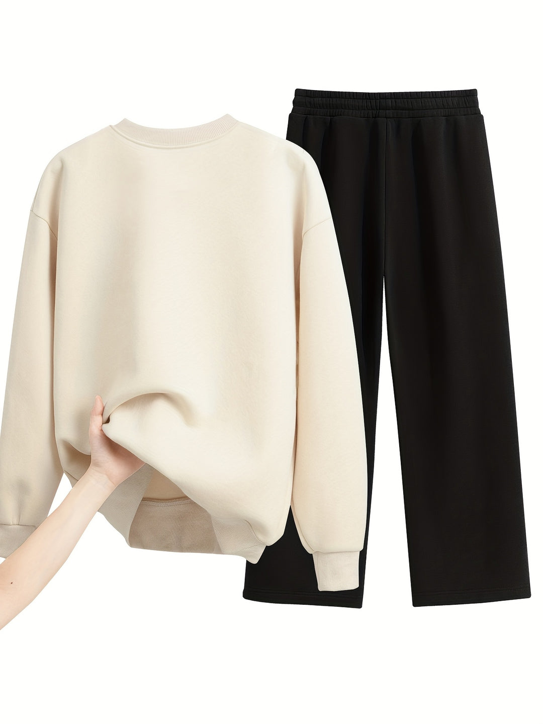 Zweiteiliges Set für Männer | Gerade Hose & Sweatshirt | Bequem & Trendy