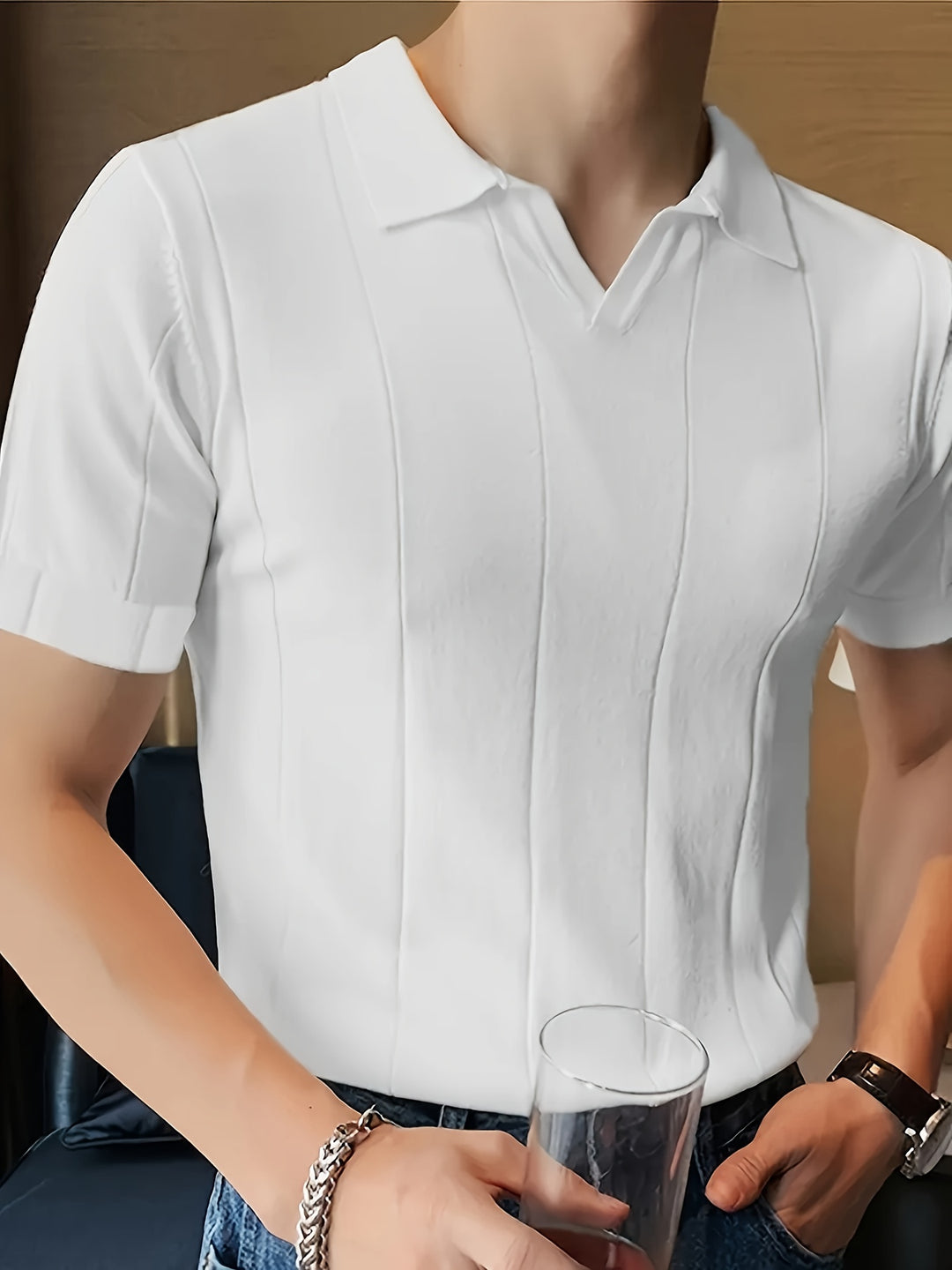 Leichtes und vielseitiges Herren-Kurzarm-Poloshirt für Freizeit- und Sportbekleidung | Dani